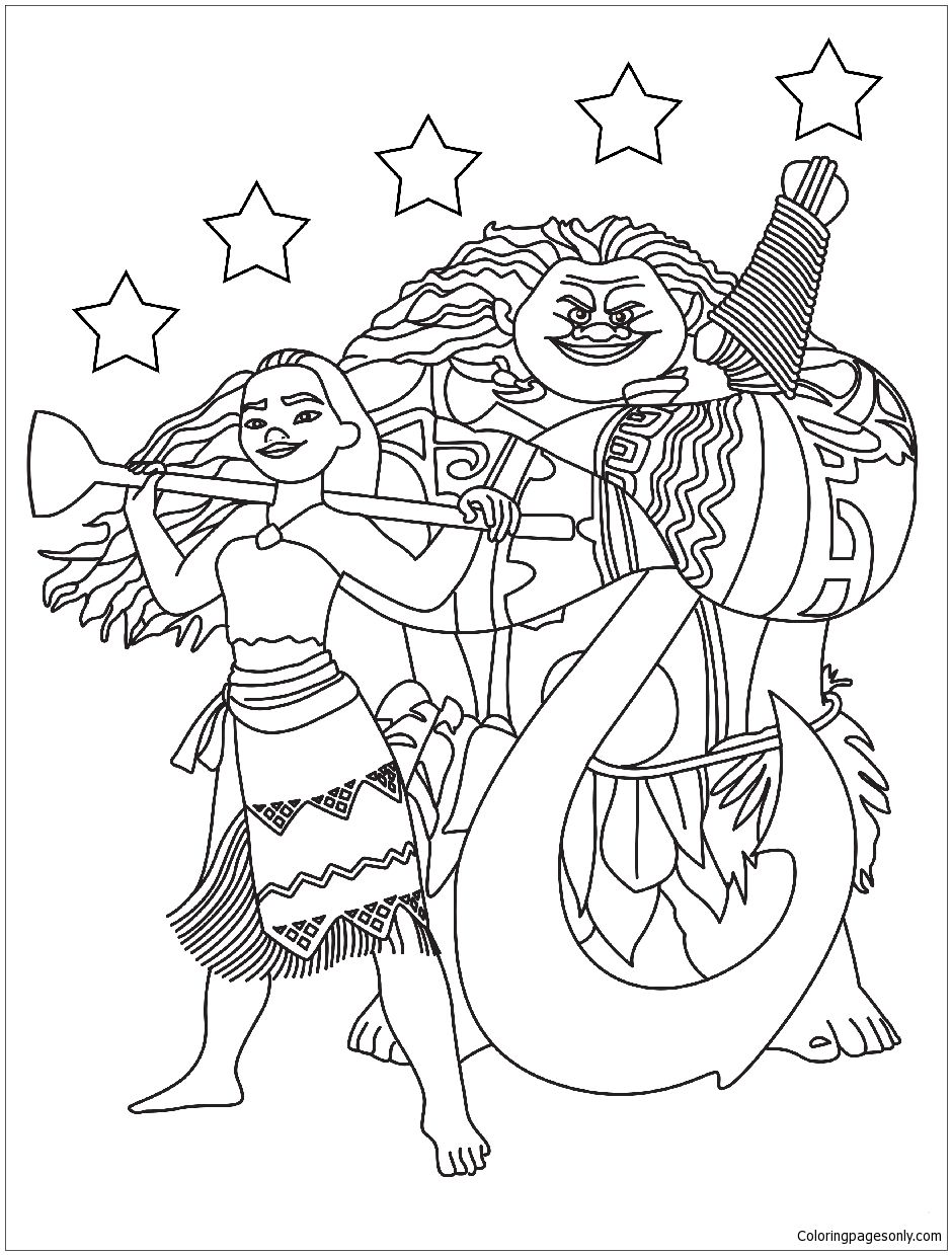 Free Printable Moana Coloring Pages