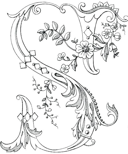 Free Printable Monogram Coloring Pages