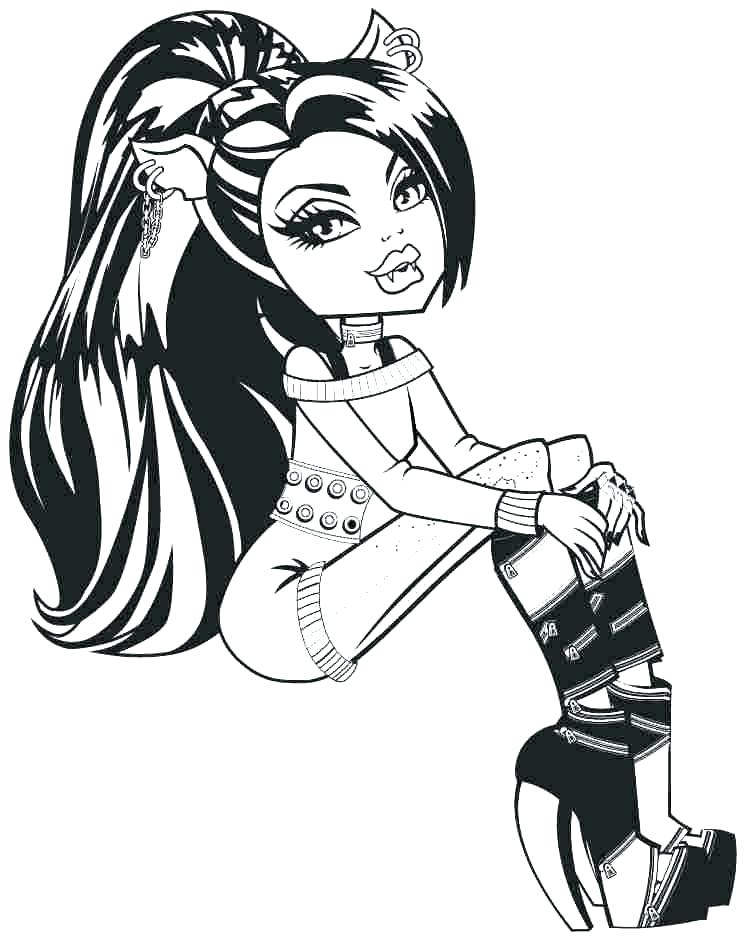 Monster High Clawdeen Wolf Coloring Pages At GetColorings Free 