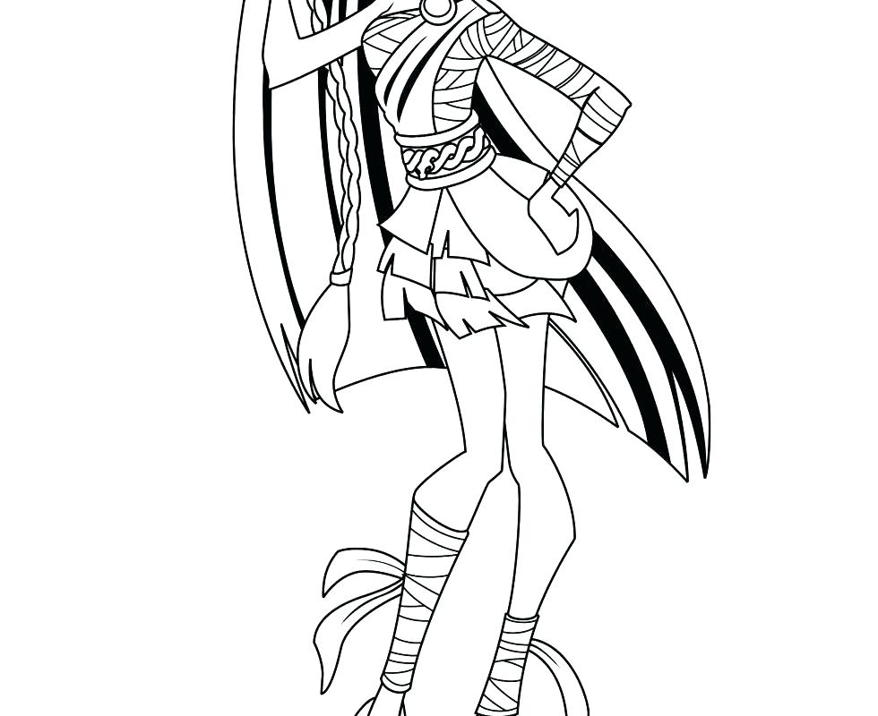 980x800 Monsters High Coloring Pages Free Printable Monster
