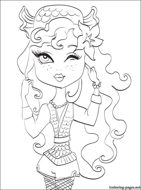 Monster High Coloring Pages Lagoona Blue At GetColorings Free