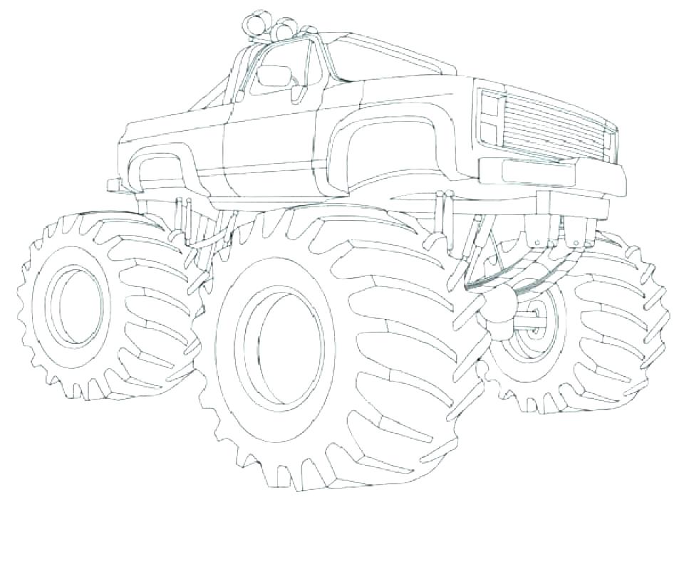 Coloring Pages Grave Digger Monster Truck / Grave Digger Monster Truck