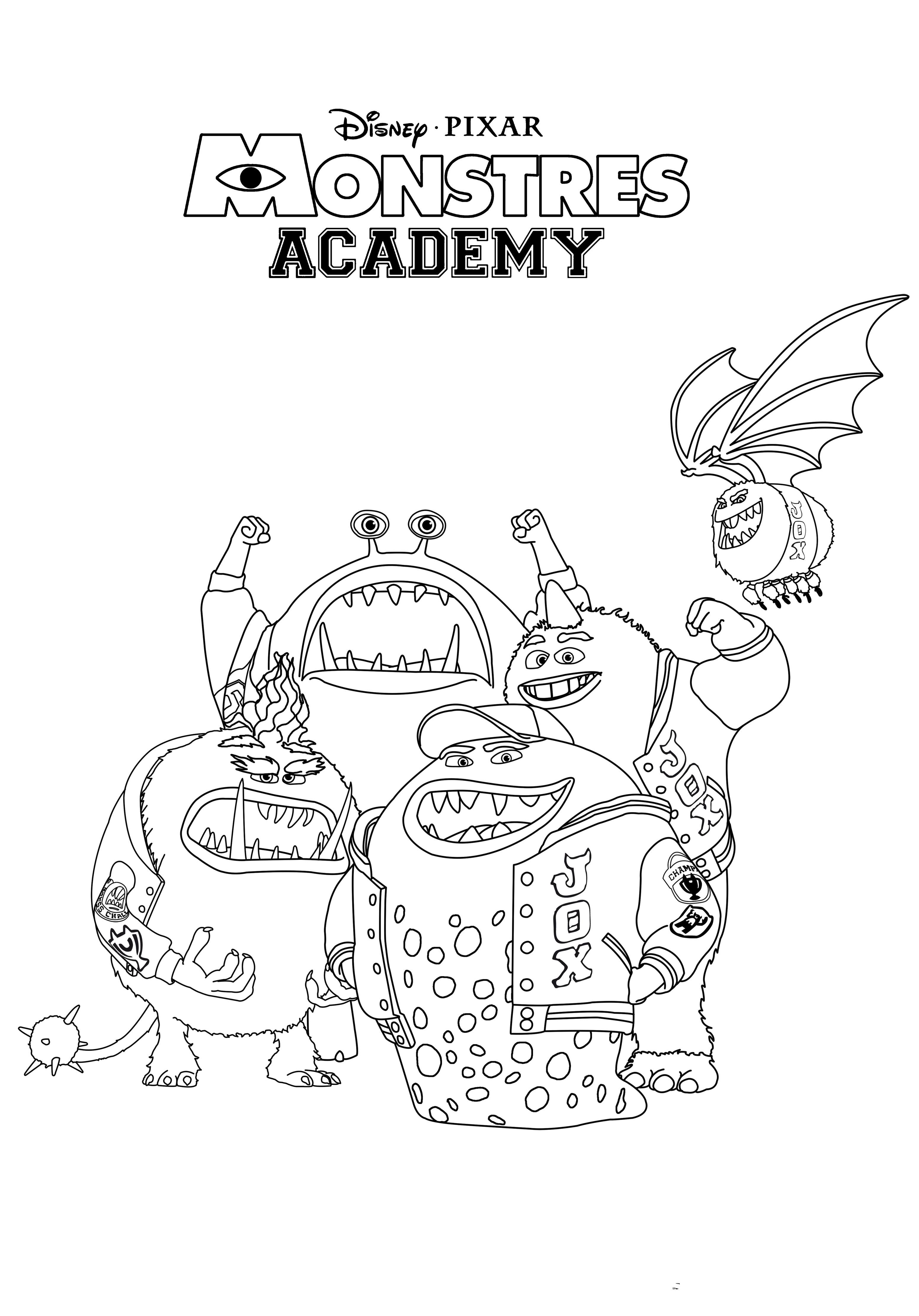 Monster University Coloring Printable Coloring Pages