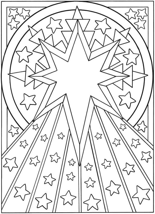 Moon And Stars Coloring Pages Printable At Getcolorings Com Free