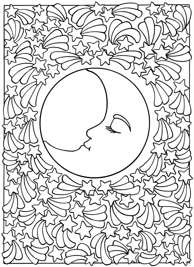 Moon And Stars Coloring Pages Printable at GetColorings.com | Free