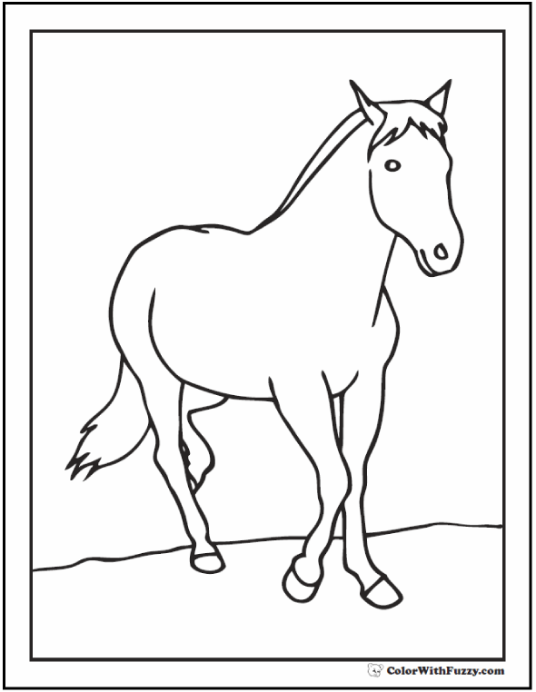 Morgan Horse Coloring Pages at GetColorings.com | Free printable