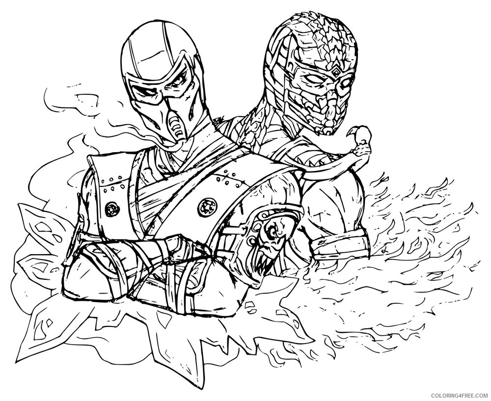 Mortal Kombat X Coloring Pages at GetColorings.com | Free printable