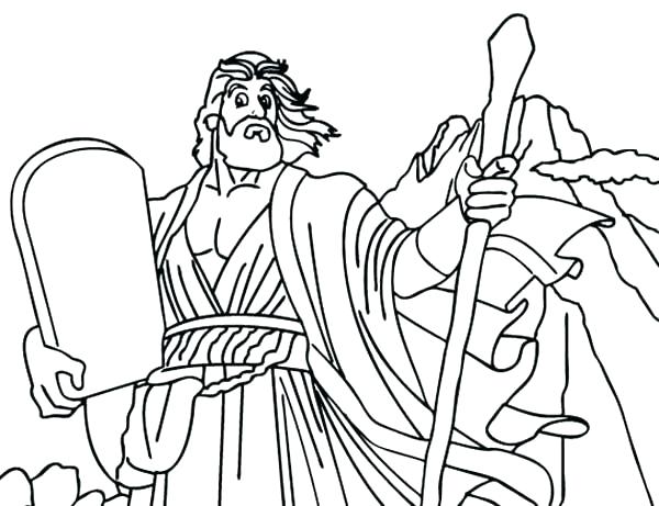 Moses Ten Commandments Coloring Pages at GetColorings.com | Free