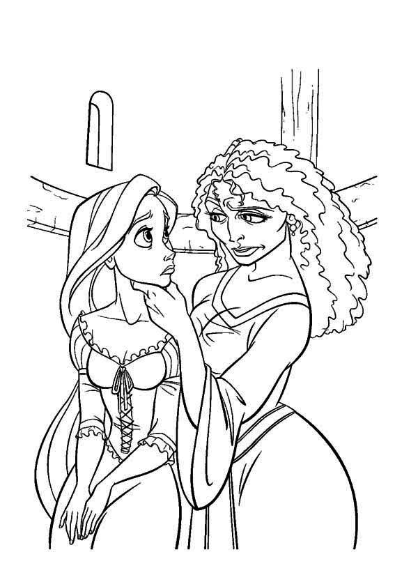Mother Gothel Coloring Pages at GetColorings.com | Free printable