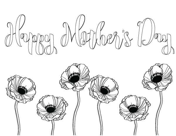 Mothers Day Coloring Pages For Adults At Getcolorings Com Free