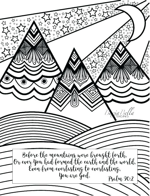 Mountain Landscape Coloring Pages at GetColorings.com | Free printable