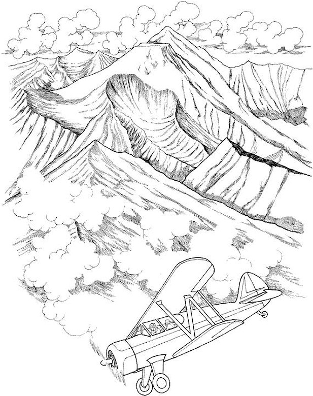 Mountain Scenery Coloring Pages at GetColorings.com | Free printable