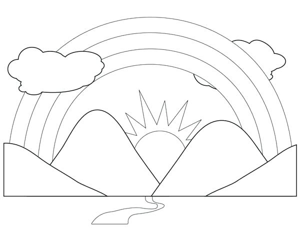 Mountain Scenery Coloring Pages at GetColorings.com | Free printable
