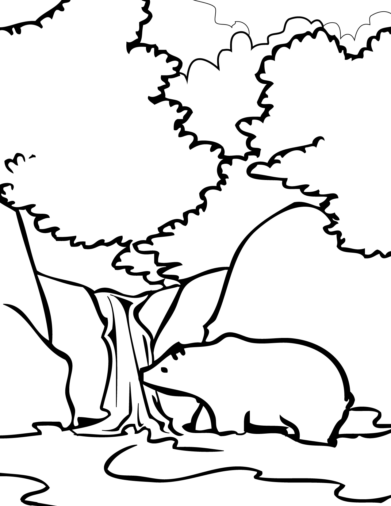 Mountain Scenery Coloring Pages at GetColorings.com | Free printable