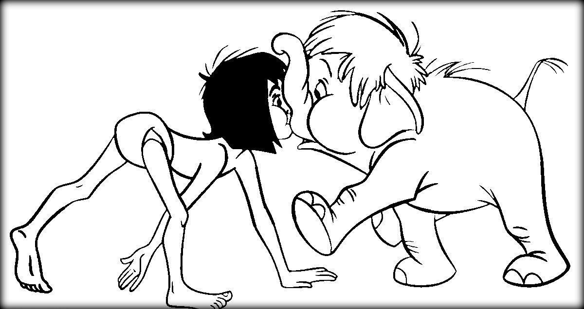 802 Cartoon Mowgli Coloring Pages for Kids
