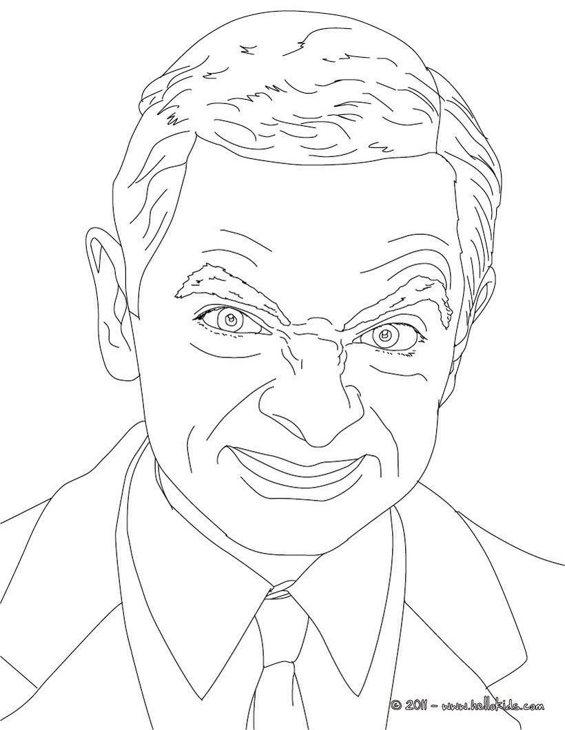 Mr Bean Coloring Pages at GetColorings.com | Free ...