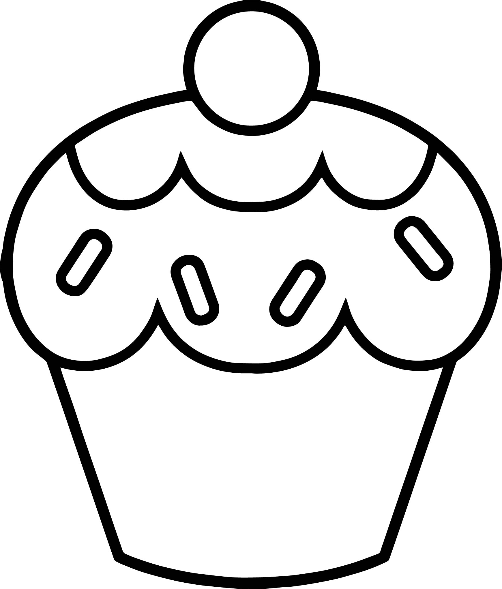 Muffin Coloring Page At GetColorings Free Printable Colorings 
