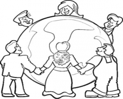 Multicultural Children Coloring Pages at GetColorings.com | Free