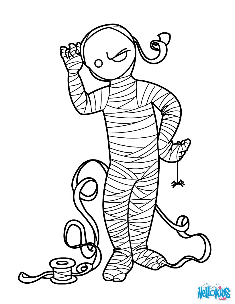 Mummy Coloring Page at GetColorings.com | Free printable colorings