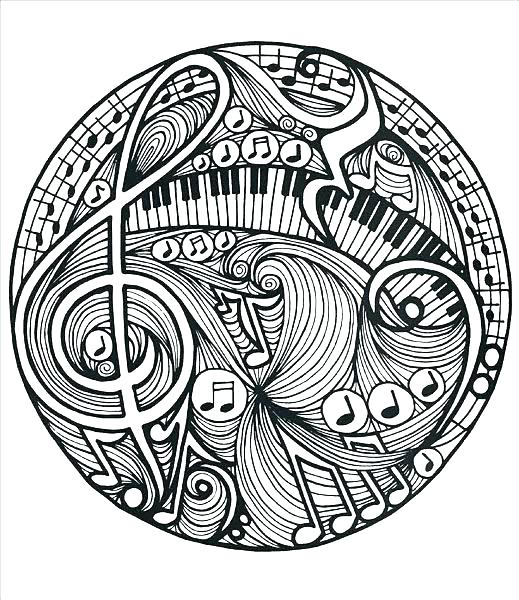 Music Themed Coloring Pages At GetColorings Free Printable 