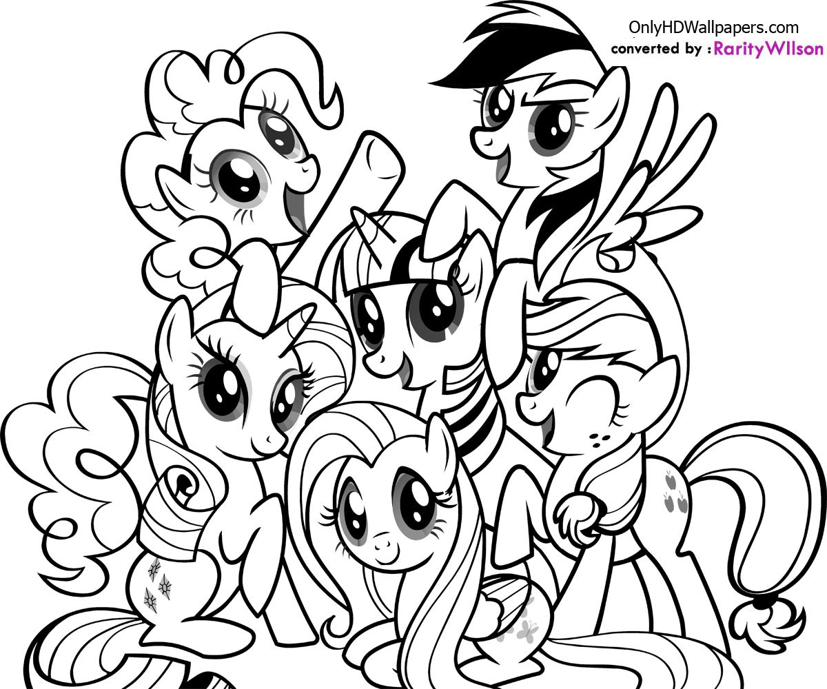 My Little Pony Birthday Coloring Pages at GetColorings.com | Free