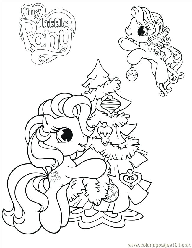 My Little Pony Christmas Coloring Pages At GetColorings Free 