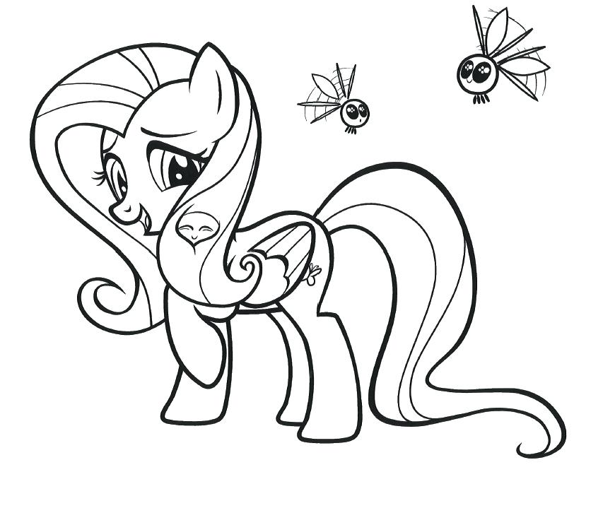 My Little Pony Coloring Pages Fluttershy at GetColorings.com | Free