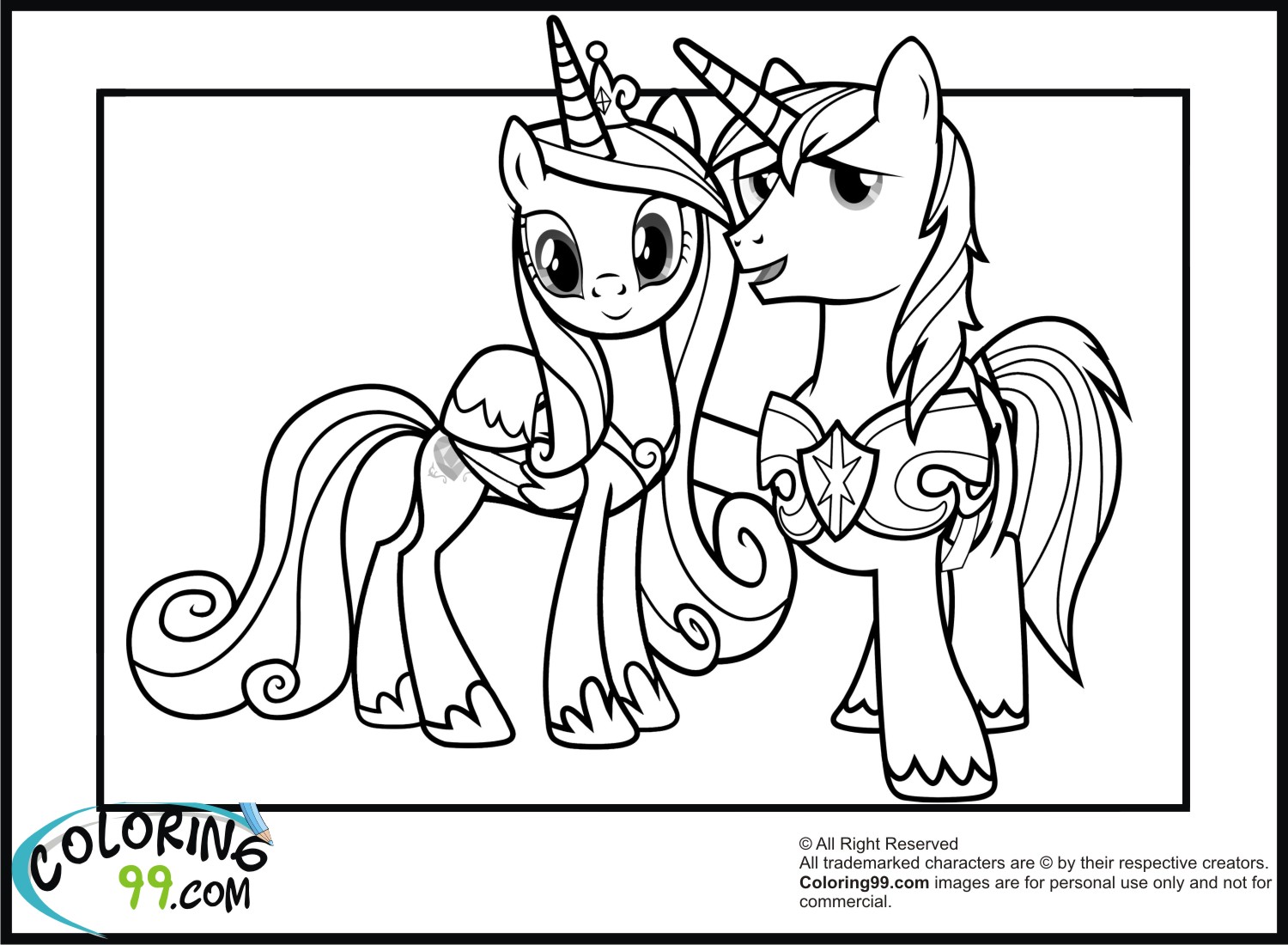 My Little Pony Coloring Pages Princess Cadence at GetColorings.com