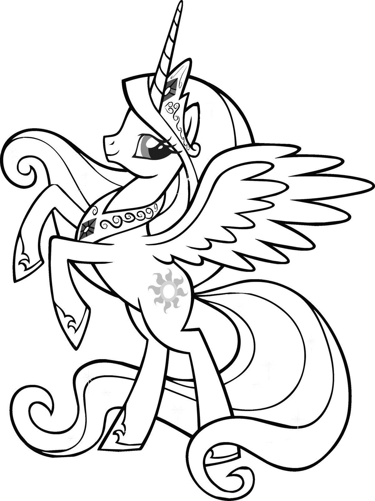 My Little Pony Coloring Pages Princess Luna at GetColorings.com | Free