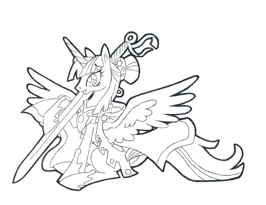 twilight sparkle my little pony printable coloring pages