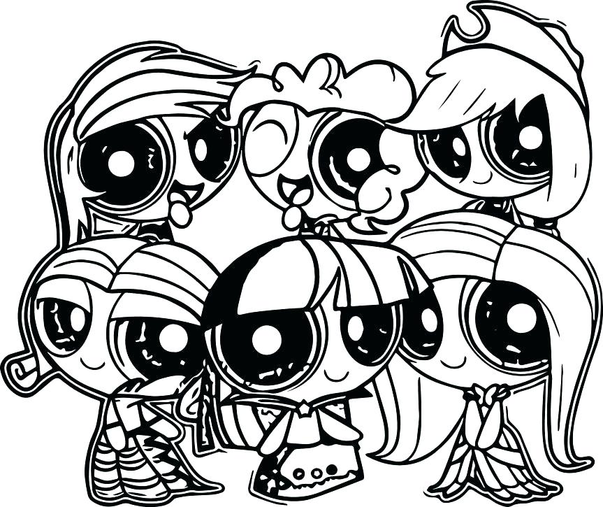 My Little Pony Coloring Pages Twilight Sparkle And Friends at GetColorings.com | Free printable ...