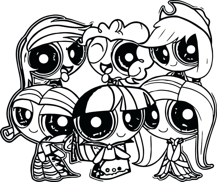 My Little Pony Coloring Pages Twilight Sparkle And Friends At 