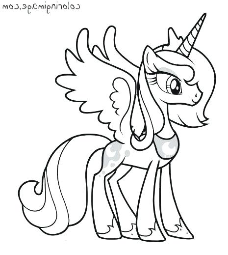 my little pony friendship is magic coloring pages luna at