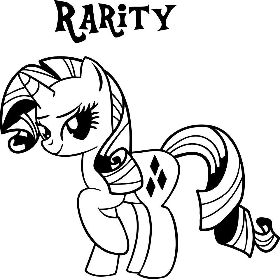 My Little Pony Friendship Is Magic Coloring Pages Rarity at