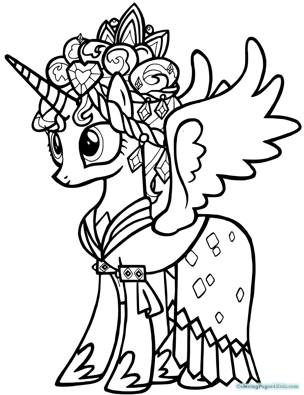 My Little Pony Princess Coloring Pages At GetColorings Free 