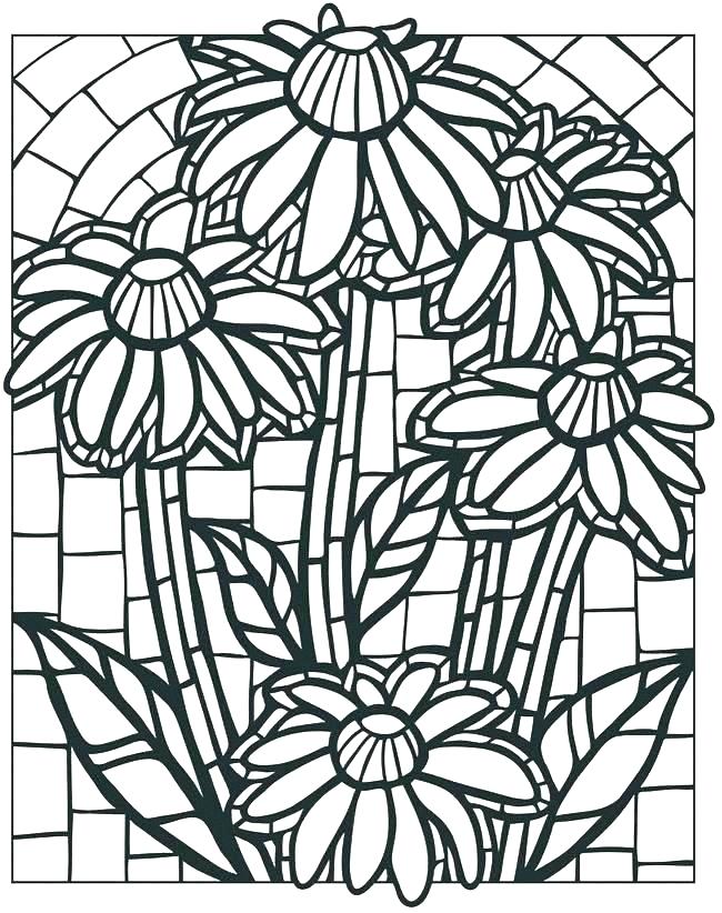 Mystery Mosaic Coloring Pages at Free printable