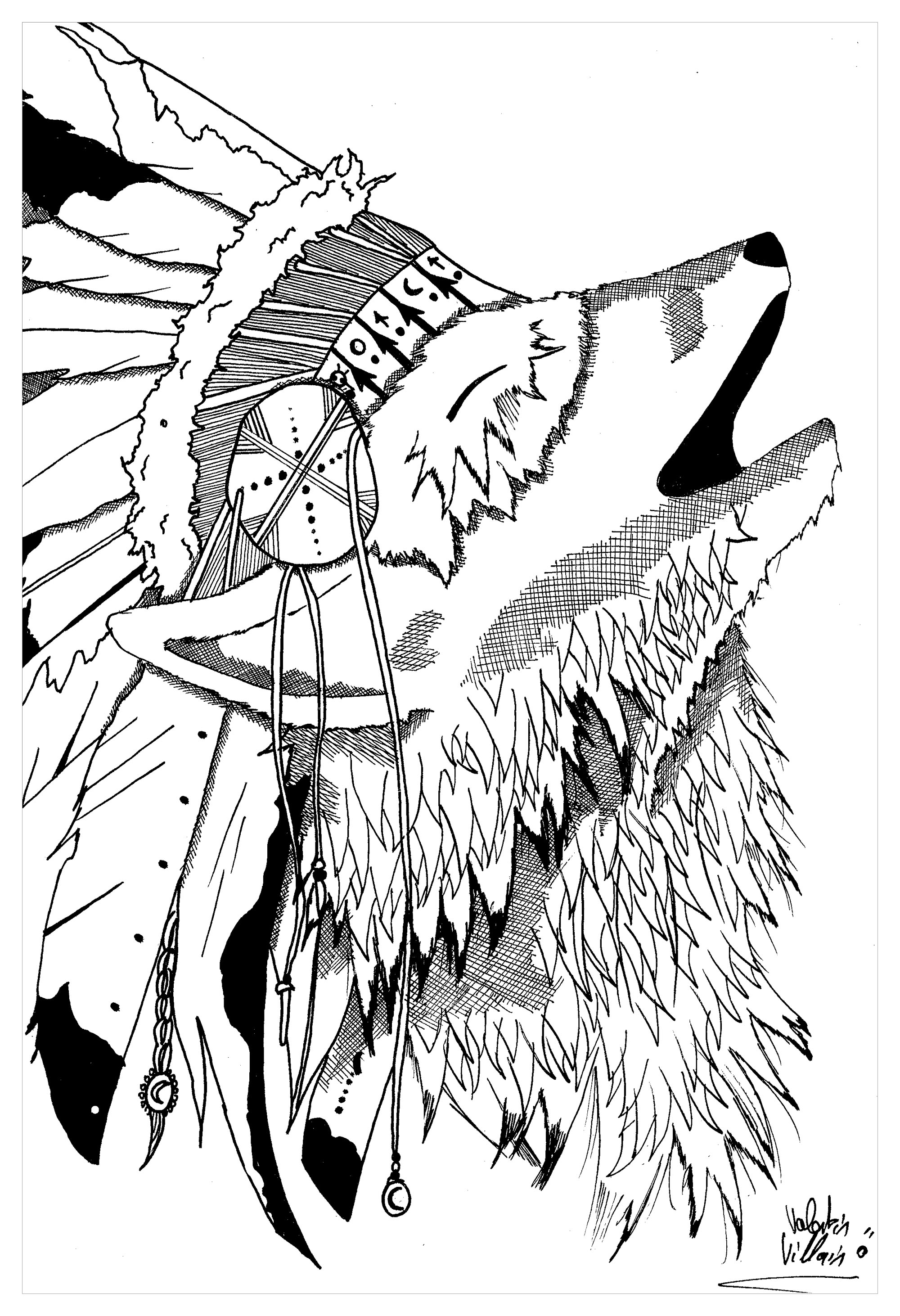 Native American Symbols Coloring Pages