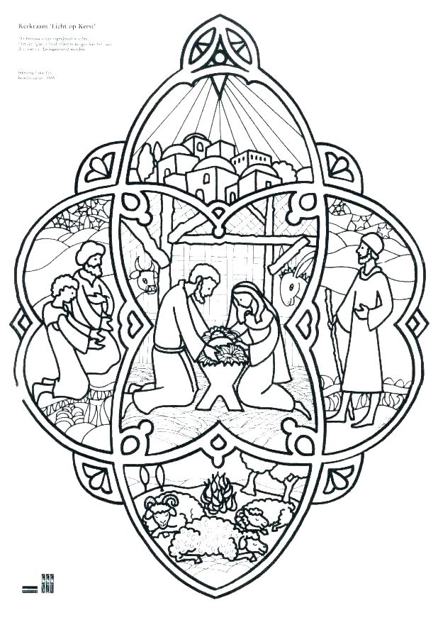 Nativity Animals Coloring Pages at Free printable
