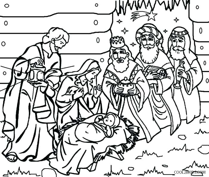 Nativity Coloring Pages For Adults At Getcolorings.com 