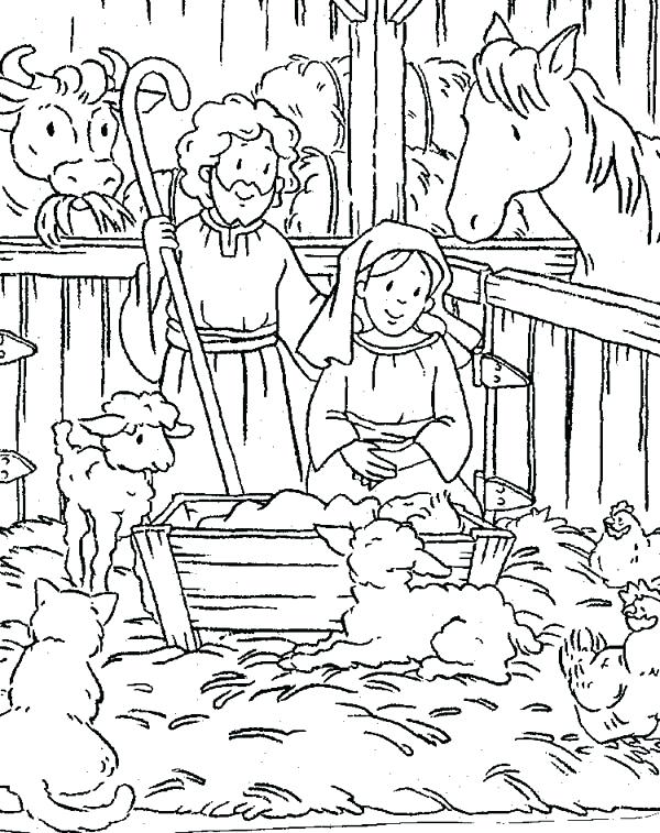 Nativity Coloring Pages For Adults at GetColorings.com | Free printable