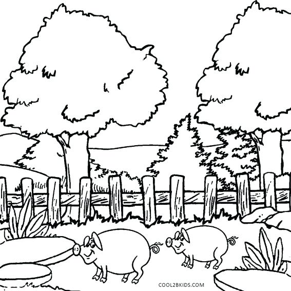 567x567 Nature Coloring Pages Free Printable