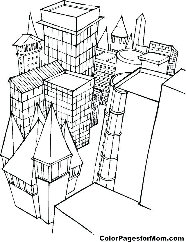 new york skyline coloring page at getcolorings  free