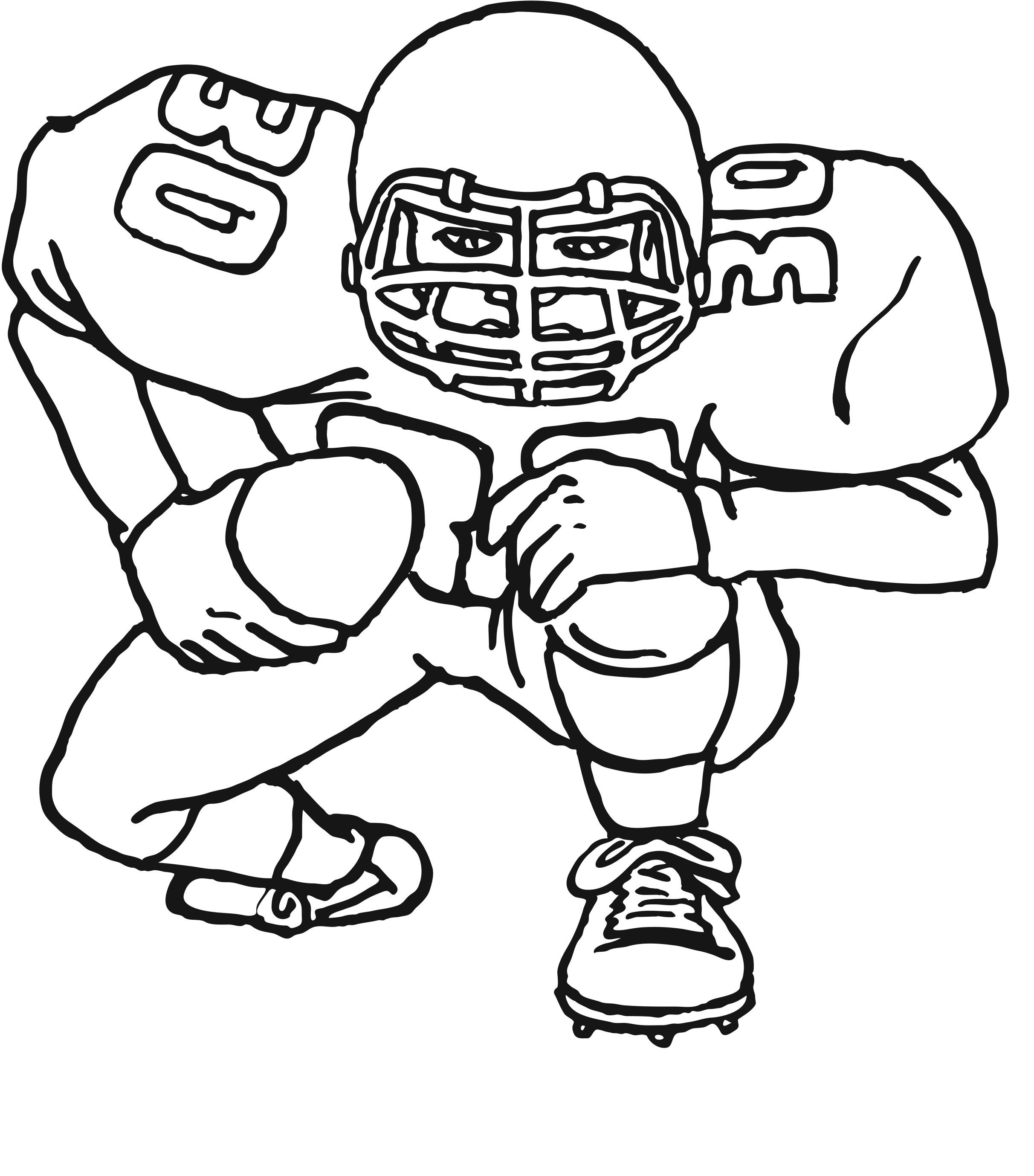 Nfl Football Player Coloring Pages at Free printable