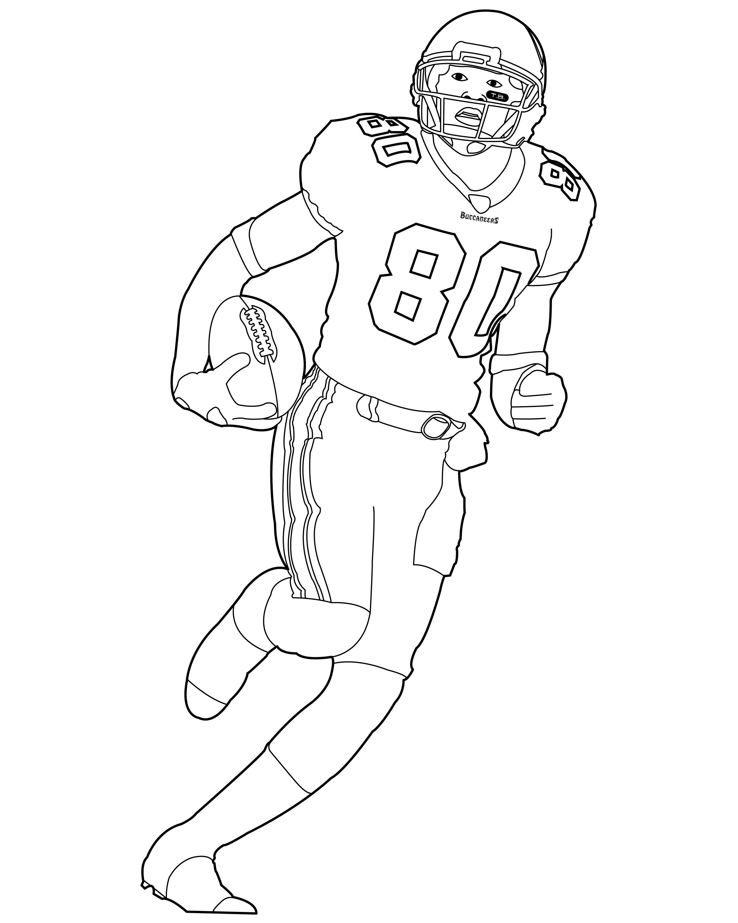 Nfl Player Coloring Pages at Free printable