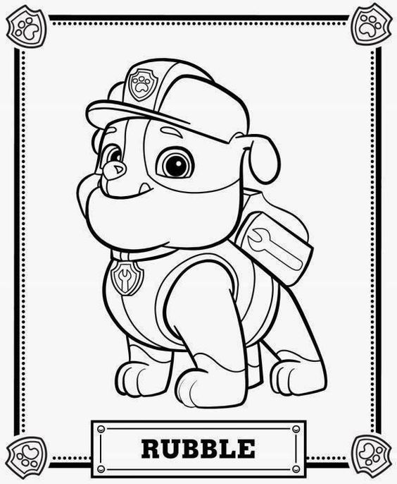 Nick Jr Coloring Pages Paw Patrol At GetColorings Free Printable