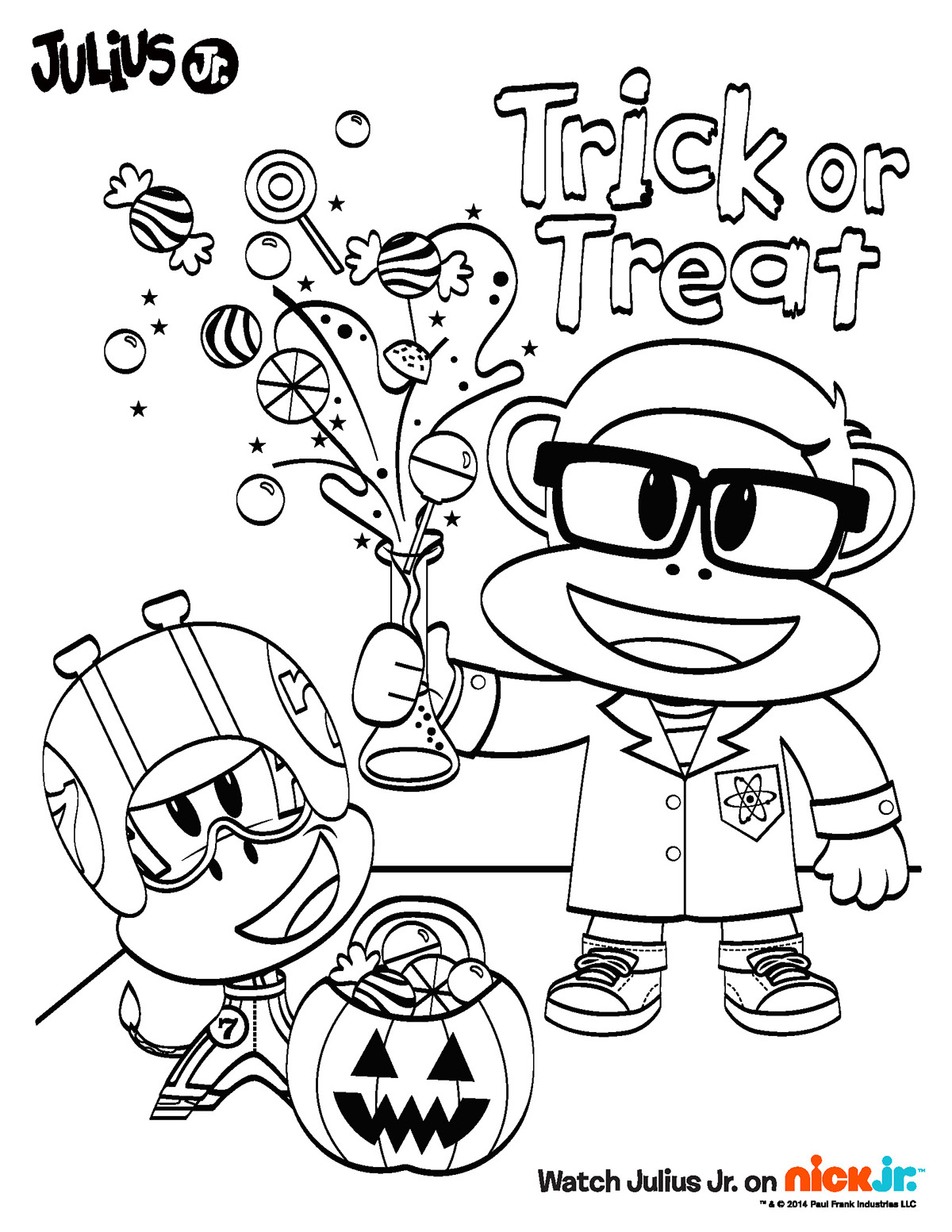 Nick Jr Halloween Coloring Pages at GetColorings.com ...