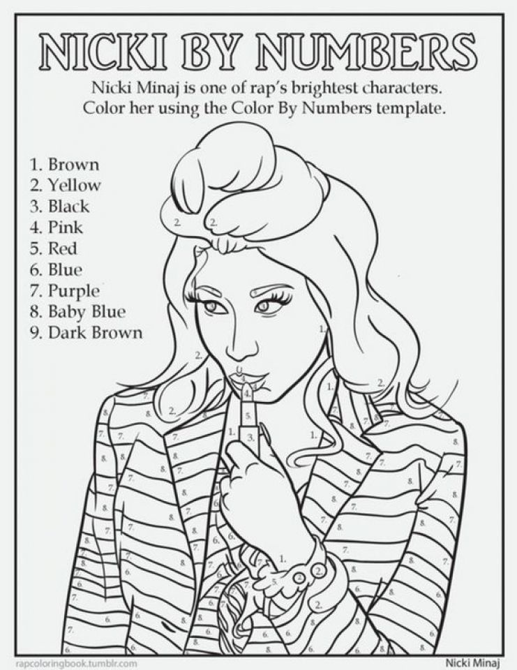 Nicki Minaj Coloring Pages at GetColorings.com | Free printable