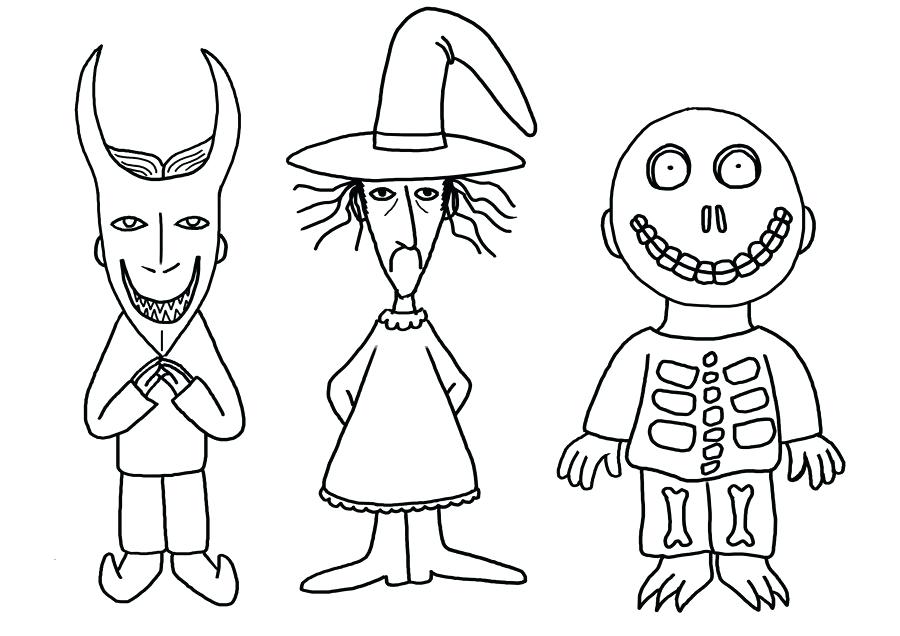 Nightmare Before Christmas Coloring Pages at GetColorings.com | Free