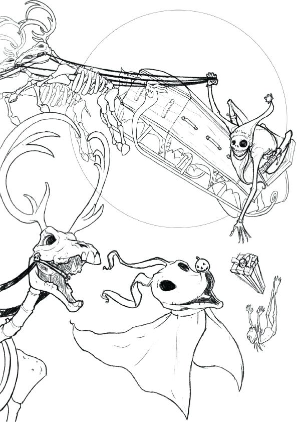 Nightmare Before Christmas Coloring Pages To Print at GetColorings.com