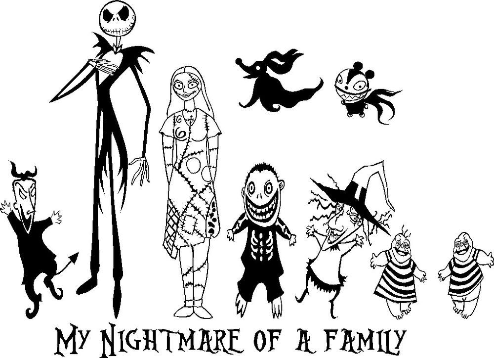 Nightmare Before Christmas Jack And Sally Coloring Pages at